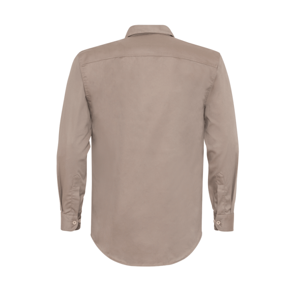 Khaki Long Sleeve Grupo Mexico Shirt For Men